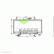 31-3048 KAGER Радиатор, охлаждение двигателя