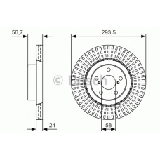 0 986 479 V06 BOSCH Тормозной диск