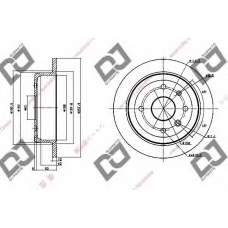 BD1091 DJ PARTS Тормозной диск