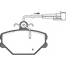 BPA0264.02 OPEN PARTS Комплект тормозных колодок, дисковый тормоз