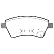 BPA1215.01 OPEN PARTS Комплект тормозных колодок, дисковый тормоз