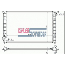 0500671 KUHLER SCHNEIDER Радиатор, охлаждение двигател