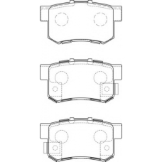 FD7188A NECTO Комплект тормозных колодок, дисковый тормоз