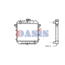 150036N AKS DASIS Радиатор, охлаждение двигателя