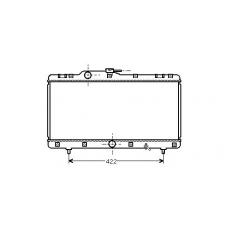 TO2149 AVA Радиатор, охлаждение двигателя