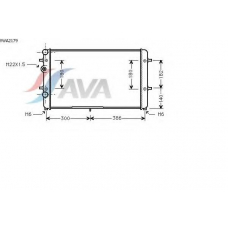 VWA2179 AVA Радиатор, охлаждение двигателя