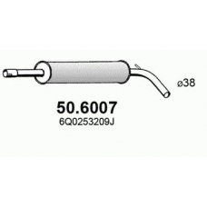 50.6007 ASSO Средний глушитель выхлопных газов
