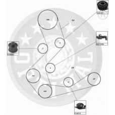 SK-1078 OPTIMAL Комплект ремня грм