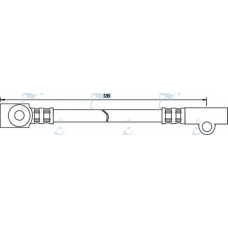 HOS3350 APEC Тормозной шланг