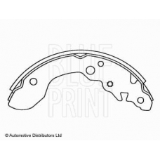 ADK84127 BLUE PRINT Комплект тормозных колодок