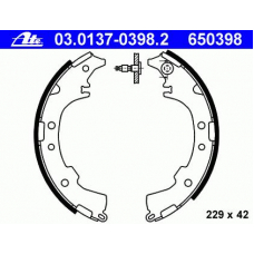 03.0137-0398.2 ATE Комплект тормозных колодок