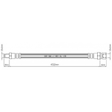 VBJ462 MOTAQUIP Тормозной шланг