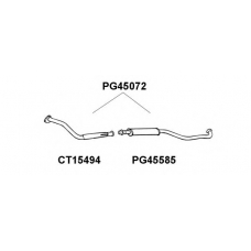 PG45072 VENEPORTE Предглушитель выхлопных газов
