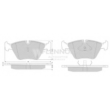 FB210162 FLENNOR Комплект тормозных колодок, дисковый тормоз