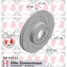 150.1297.52 ZIMMERMANN Тормозной диск