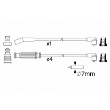 0 986 357 212 BOSCH Комплект проводов зажигания