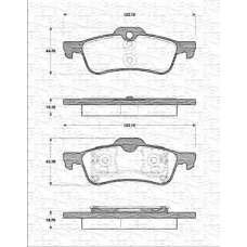 363702161275 MAGNETI MARELLI Комплект тормозных колодок, дисковый тормоз