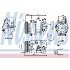 89211 NISSENS Компрессор, кондиционер