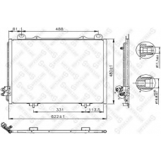 10-45009-SX STELLOX Конденсатор, кондиционер