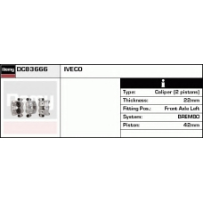 DC83666 DELCO REMY Тормозной суппорт