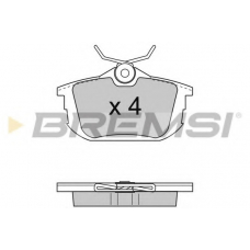 BP2742 BREMSI Комплект тормозных колодок, дисковый тормоз