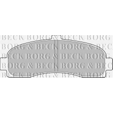 BBP1541 BORG & BECK Комплект тормозных колодок, дисковый тормоз
