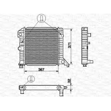 350213662000 MAGNETI MARELLI Радиатор, охлаждение двигателя