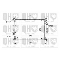 QER1624 QUINTON HAZELL Радиатор, охлаждение двигателя