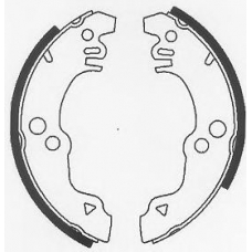 BS542 QUINTON HAZELL Комплект тормозных колодок