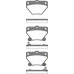 8110 13047 TRISCAN Комплект тормозных колодок, дисковый тормоз