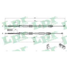 C0259B LPR Трос, стояночная тормозная система