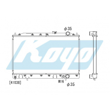 PA030183 KOYO P-tank corrugate-fin ass'y