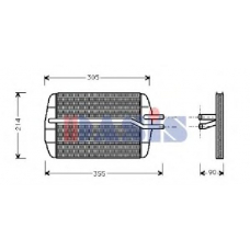 099260N AKS DASIS Теплообменник, отопление салона