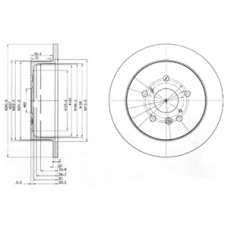 BG3779 DELPHI Тормозной диск