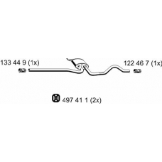 204248 ERNST Средний глушитель выхлопных газов