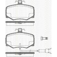 8110 10015 TRISCAN Комплект тормозных колодок, дисковый тормоз