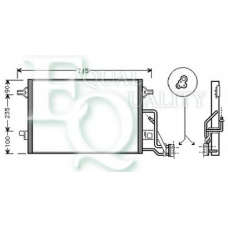 CO0216 EQUAL QUALITY Конденсатор, кондиционер