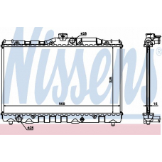 64739 NISSENS Радиатор, охлаждение двигателя