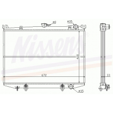 62990 NISSENS Радиатор, охлаждение двигателя