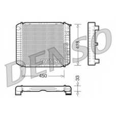 DRM33005 DENSO Радиатор, охлаждение двигателя