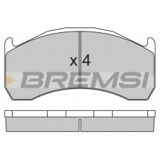 BP7320 BREMSI Комплект тормозных колодок, дисковый тормоз