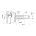CVJ5229.10 OPEN PARTS Шарнирный комплект, приводной вал