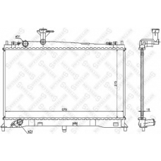 10-25076-SX STELLOX Радиатор, охлаждение двигателя