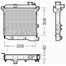DRM09002 DENSO Радиатор, охлаждение двигателя