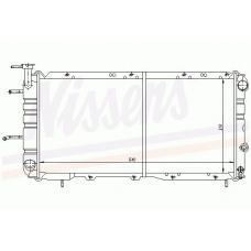 64190 NISSENS Радиатор, охлаждение двигателя