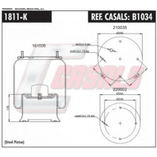 B1034 CASALS Кожух пневматической рессоры