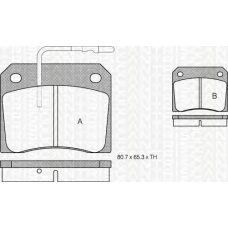 8110 10011 TRIDON Brake pads - rear