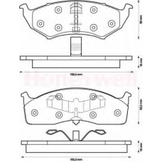 573071B BENDIX Комплект тормозных колодок, дисковый тормоз