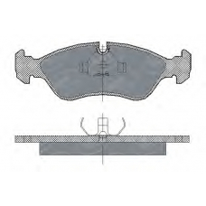 SP 122 PR SCT Комплект тормозных колодок, дисковый тормоз