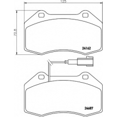 8DB 355 014-061 HELLA Комплект тормозных колодок, дисковый тормоз